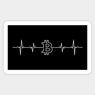 Bitcoin BTC in my heart (pulse blockchain crypto mining) Sticker